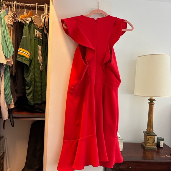 Chelsea28 Red Ruffled Mini Dress - Picture 3 of 4